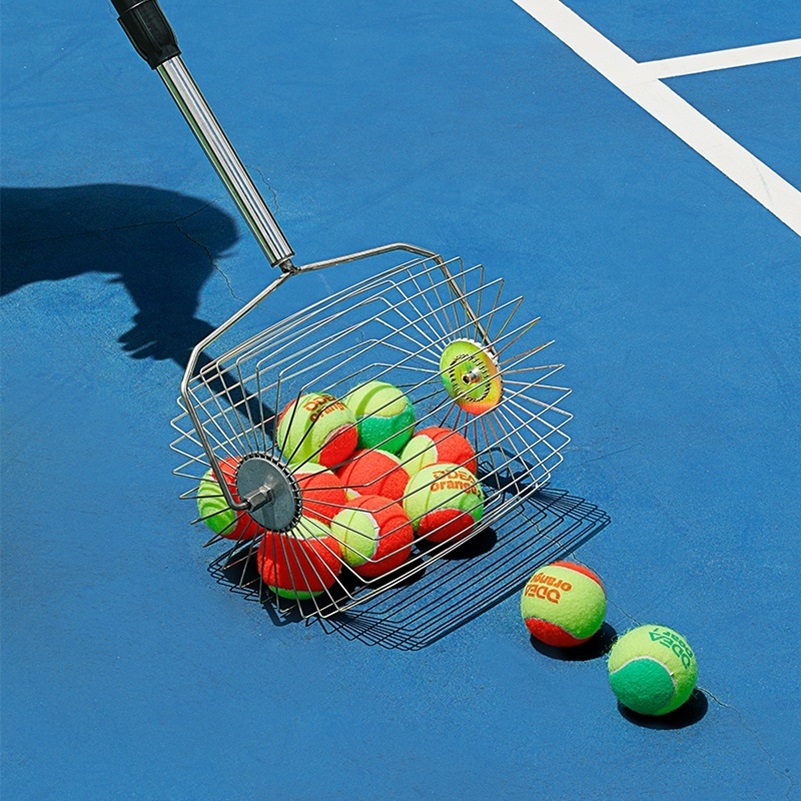 Automatically Pckleball Softball Ball Collector Professional Receiver Pick up Training Equipment Multiball Picker