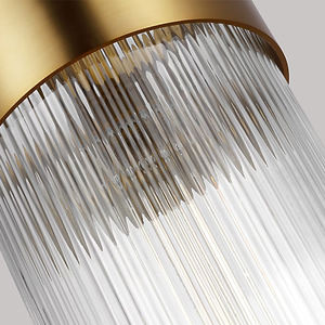 Lámpara de Araña de Hierro Decorativa Moderna y Creativa de Estilo Americano Simple, Lámpara Colgante de Vidrio de Una Sola Cabeza con LED para Comedor, Isla de Cocina - Product Image 2