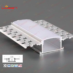 Lvsen Led profilo intonaco soffitto strisce di illuminazione da incasso muro a secco in <span class=keywords><strong>alluminio</strong></span> canale di <span class=keywords><strong>estrusione</strong></span> opzionale 14*60mm - Product Image 2