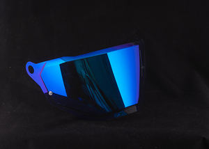 Visera para <span class=keywords><strong>Casco</strong></span> de Motocicleta TT COURSE Transparente con Efecto Humo, Colores ROJO REVO y DORADO, Hecha de Material PC Nuevo - Product Image 2