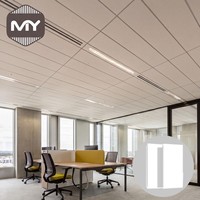 Panneau de plafond en aluminium blanc, dalle de plafond suspendu en métal commercial, ignifuge, insonorisé, pour extérieur, hôpital, hall d'entrée