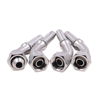 Raccord de tuyau hydraulique à cône de 60 degrés, coudé à 45 degrés, haute pression, 22642 BSP femelle, neuf, fourni par l'usine