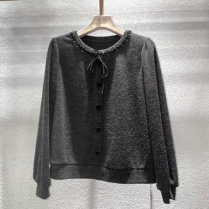Nuovo maglione da donna Casual lavorato a <span class=keywords><strong>maglia</strong></span> con <span class=keywords><strong>paillettes</strong></span> nero - Product Image 1