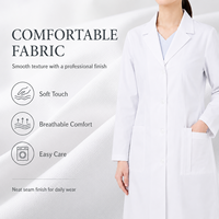 Ensemble de blouses médicales modernes à col mandarin et demi-zip, pantalon jogger personnalisé avec logo, uniforme d'infirmière grande taille, tenue de travail hospitalière