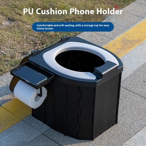 Inodoro de PVC plegable portátil para niños adultos de diseño Industrial moderno, inodoro móvil para <span class=keywords><strong>coche</strong></span>, Camping, exterior, inodoro para bebés con tapa - Product Image 2