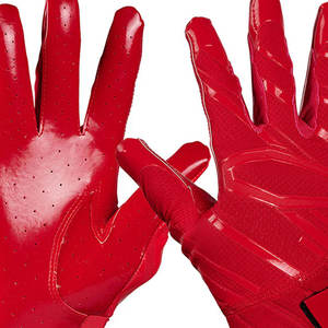 Gants de football américain à prix ajustable, nouvelle conception, couleur unie, gants de football de qualité supérieure - Product Image 2