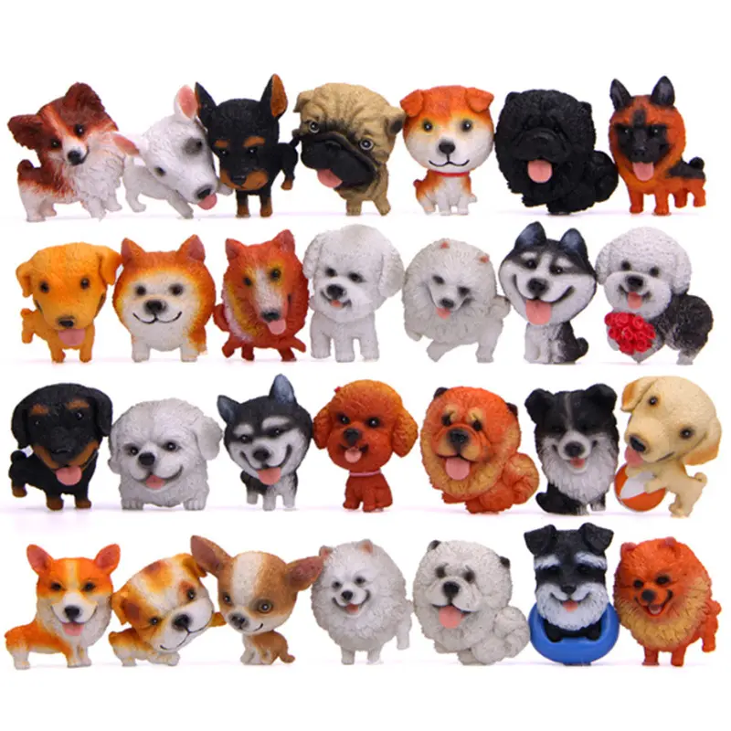 Figuras de Husky Corgi Bulldog, imanes de nevera 3D personalizados