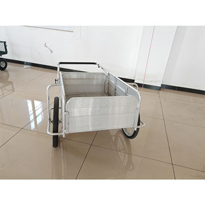 Opvouwbare Utility <span class=keywords><strong>Cart</strong></span> Aluminium Tuin Kar Vouwwagen Lichtgewicht Twee Massieve Wielen Heavy Duty - Product Image 1