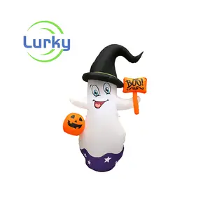 Modello gonfiabile fantasma di Halloween gonfiabile oggetti di scena decorazione su misura zucca gonfiabile per la vendita