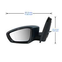 6C2857501C Standard-Spiegeleinheit Elektrischer Außenspiegel mit Blinker und Heizfunktion für VW Polo MK5 HB 2009-2018