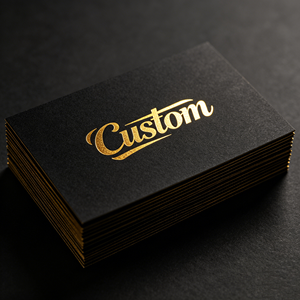 Tarjeta de Visita Elegante con Lámina Dorada, Papel Reciclado FSC, Logotipo Personalizado, <span class=keywords><strong>Precio</strong></span> de Fábrica, Tarjeta con Estampado en Caliente para Estudio Creativo - Product Image 1