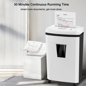 Déchiqueteuse <span class=keywords><strong>de</strong></span> documents professionnelle à micro-coupures 6M/min, autonomie 30 min, 2*15mm, P5, usage intensif, 25L, pour bureau - Product Image 2