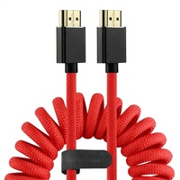 Câbles Alvin compatibles avec les appareils H-DMl, câble spiralé Z-CAM H-DMI de type A pour ATOMOS Ninja V, câble de caméra flexible et durable