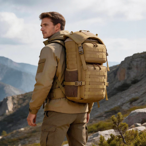 Sac à dos tactique résistant à l'eau LUPU 20-35L, sac à dos Molle multi-poches, sac de voyage en Oxford pour la randonnée et le camping - Product Image 4