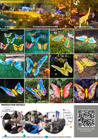 Momovalley 12V 64Cm jaune lumière LED décoration IP65 extérieur jardin été Festival paysage éclairage décoratif pour IP65