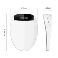 Siège de toilette intelligent chauffant avec bidet intégré et lumière nocturne automatique à prix abordable