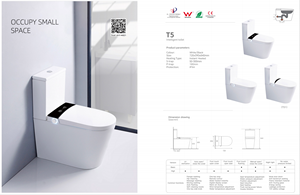 <span class=keywords><strong>WC</strong></span> intelligent de qualité supérieure, en céramique, à poser au sol, deux pièces, pour salle de bain - Product Image 2