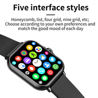 Belle jolie montre intelligente de luxe A58 Plus pour femmes filles dames-Gestion de la santé Modes sportifs Grand écran 3 Straps-IP67 Email