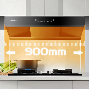 Cao cấp thiết kế mới 900mm mũ trùm thông minh treo tường hình dạng đảo phạm vi nồi mui xe hút lớn trần nhà bếp ống khói vắt - Product Image 5