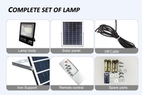 Reflector Solar de 300W con Sensor de Movimiento, Bombilla LED Redonda de 200W