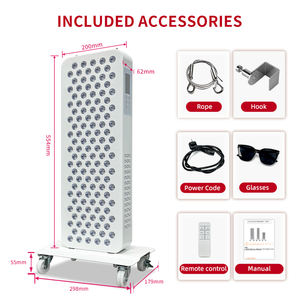 Panel Terapi Cahaya Merah REDSKY Profesional 600W Kelas Medis 660nm 850nm Inframerah Setengah Badan 120 LED - Product Image 5