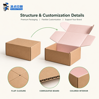 Boîte d'expédition en carton ondulé de luxe réutilisable avec estampage à chaud mat à motif personnalisé pour l'expédition de produits de soin et l'emballage cadeau sur mesure