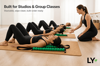 Rouleau de massage pour la colonne vertébrale en PU, bâton de massage pour la relaxation des muscles du dos, libération myofasciale, équipement de yoga et de fitness