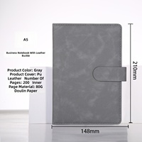 Ensemble cadeau de carnet en cuir A5 avec logo personnalisé, mug isotherme élégant, cadeau d'affaires et souvenir d'événement d'entreprise