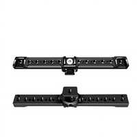 Support d'extension à griffe froide simple vers triple en alliage d'aluminium avec trou de vis 1/4 pouce pour accessoires de microphone et moniteur