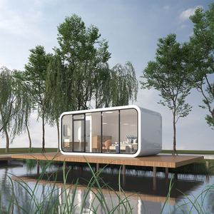 Có thể tháo rời di động nhà prefab nhà nhanh chóng xây dựng kết cấu thép không gian viên nang thiết kế cho biệt thự khách sạn có bánh sandwich - Product Image 2