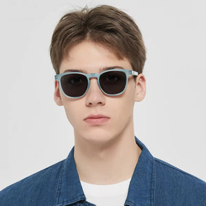 Logotipo personalizado moda cuadrado Anti Luz Azul 2 en <span class=keywords><strong>1</strong></span> gafas ópticas polarizadas gafas de sol magnéticas Clip para hombres mujeres - Product Image 1