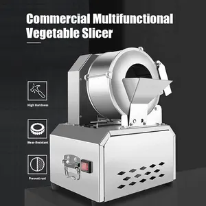 Hoge Kwaliteit Commerciële Groentesnijder Aardappel Snijmachine Chips Cutter Multifunctionele Elektrische Groente Slicer Cutter