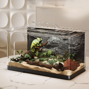 Vente en gros personnalisé Reptile Tank Terrarium Pour Pare Reptile Rack <span class=keywords><strong>Cage</strong></span> Vertical Reptile Enceinte avec coussin chauffant - Product Image 2
