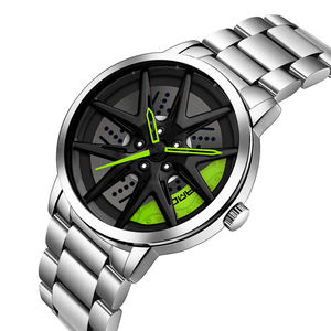 Sanda 1071 P1071 Trendy <b>Watch</b> Cool <b>Men's</b> Quartz <b>Watch</b> <b>Waterproof</b> <b>Men's</b> Wheel Series Dial Casual Mesh Band <b>Men's</b> <b>Watch</b> - Product Image 5