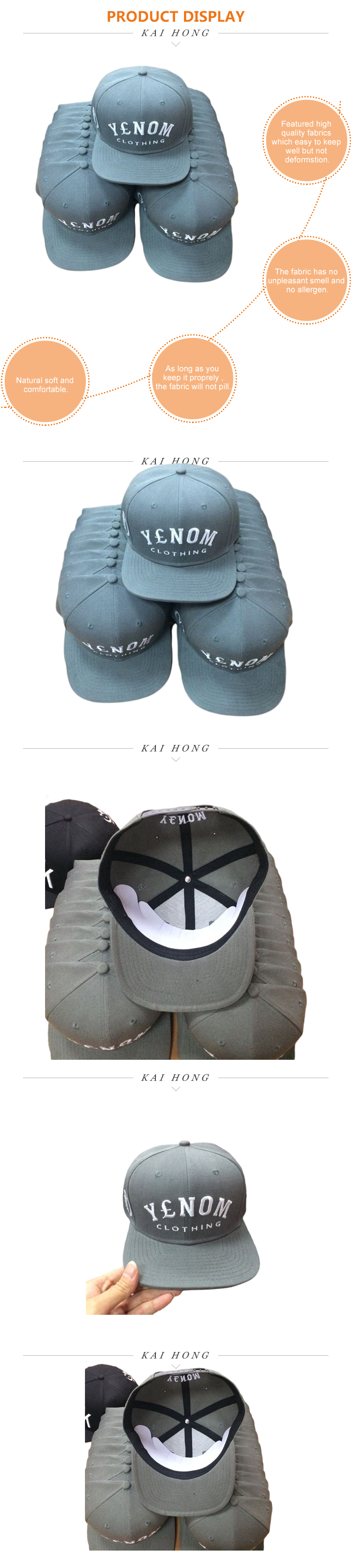 Custom 100% 5 panel hats Acrylic  Cap solid sublimation prints And Hat With Dongguan Factory