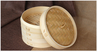 Panier à vapeur en bambou chinois 10 pouces, vente en gros, panier alimentaire portable unique, ustensiles de cuisine, restaurant, sushi, riz