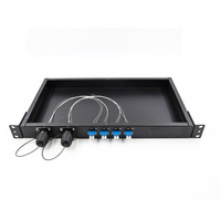 Caja de Conexiones de Fibra Óptica de Haz Expandido Exactcables Marca Tbe de 4 Núcleos y Conectores HMA