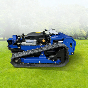 Robot agricole sur chenilles bleu multifonctionnel pour opérations sur le terrain - Product Image 4
