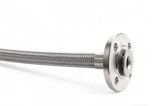 304 Edelstahl-Flanschbalg Metallschlauch DN15 20 25 50 Fester Flansch Beweglicher Flanschanschluss - Product Image 2