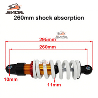 Amortisseur arrière de moto SNOR de haute qualité 260 mm 270 mm 280 mm pour Pit Dirt Pocket Bike Quad ATV