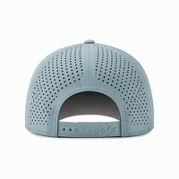 Topi Laser Perforated Tahan Air dengan Logo yang Dapat Disesuaikan, Warna Tertentu, dan Gesper Belakang yang Dapat Diatur, Unisex, untuk Aktivitas Luar Ruangan