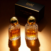 Flacon de parfum de luxe en verre taillé diamant, bouchon diamant, finition mate, diffuseur à bâtonnets, flacon vide transparent pour parfum, vaporisateur de marque
