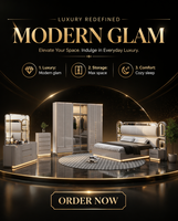 Ensembles de Chambre Complets Contemporains de Luxe Simple, Lit Double King Size, Meubles Modernes en Bois avec Rangement Intégré, Idéal pour Hôtels