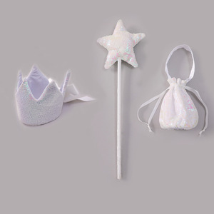 Mantelle con paillettes stampate per bambini festa di compleanno ragazza abito da principessa con cappuccio <span class=keywords><strong>mantello</strong></span> principessa con cappuccio Costume - Product Image 5
