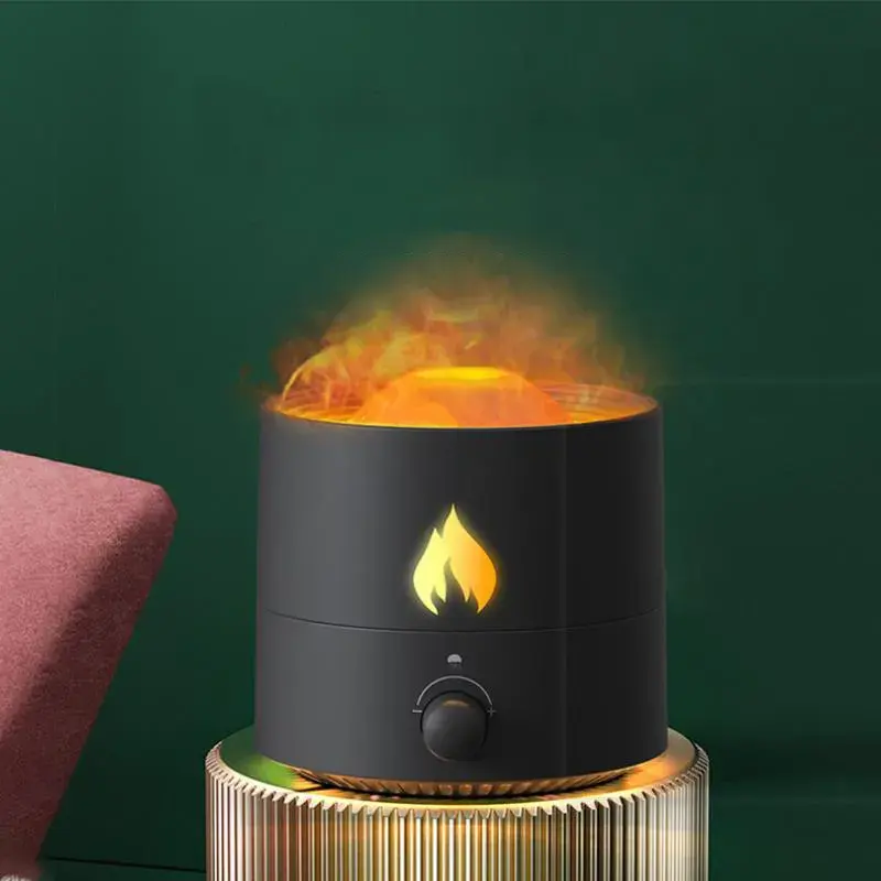 AromaNano थोक OEM यूएसबी एलईडी प्रकाश जेलीफ़िश स्प्रे धुंध आग हवा Humidifier अल्ट्रासोनिक लौ आवश्यक तेलों खुशबू विसारक