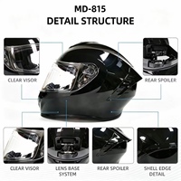 Casque de moto intégral OEM DOT ECE 22.06 BIG Smil, style comic, graphique, sécurité, course, pour les vendeurs en ligne Amazon EBay