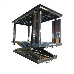 Nuevo Elevador Hidráulico para Autos de <span class=keywords><strong>Doble</strong></span> Plataforma para Sótano, Capacidad de Carga de 3 Toneladas, Control Remoto, Construcción de Acero, para Hoteles - Product Image 2