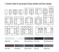 Fenêtres à battants coulissants sur mesure en acier plastique, étanches, à double feuille, avec persiennes, insonorisées, double vitrage trempé pour appartement