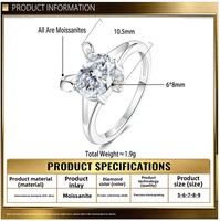 Bague en Moissanite 0,5 carat en argent sterling 925, couleur D, VVS1, pour femme, motif nœud, collection Eternal Guarding, cadeau de fiançailles et de mariage