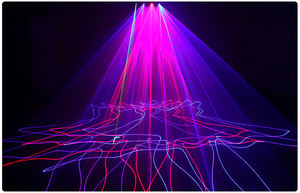 Professionnel couleur quatre têtes projecteur Laser faisceau lumière contrôle du son auto-<span class=keywords><strong>marche</strong></span> pour la décoration de fête Disco - Product Image 5